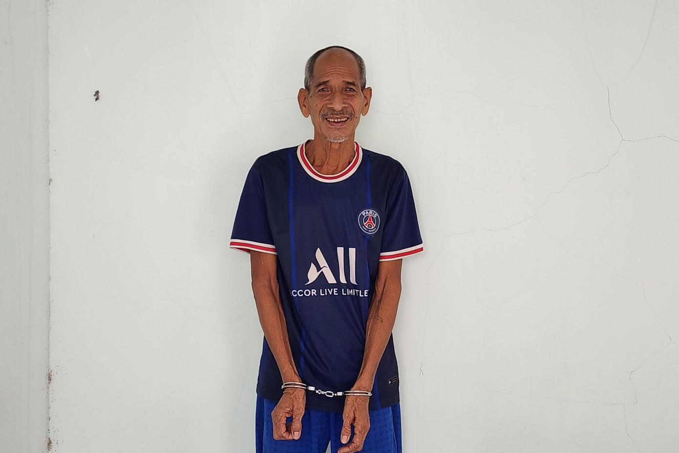 Bị can Danh Rương tại cơ quan công an. Ảnh Văn Vũ. Bị can Danh Rương tại cơ quan công an. Ảnh Văn Vũ.