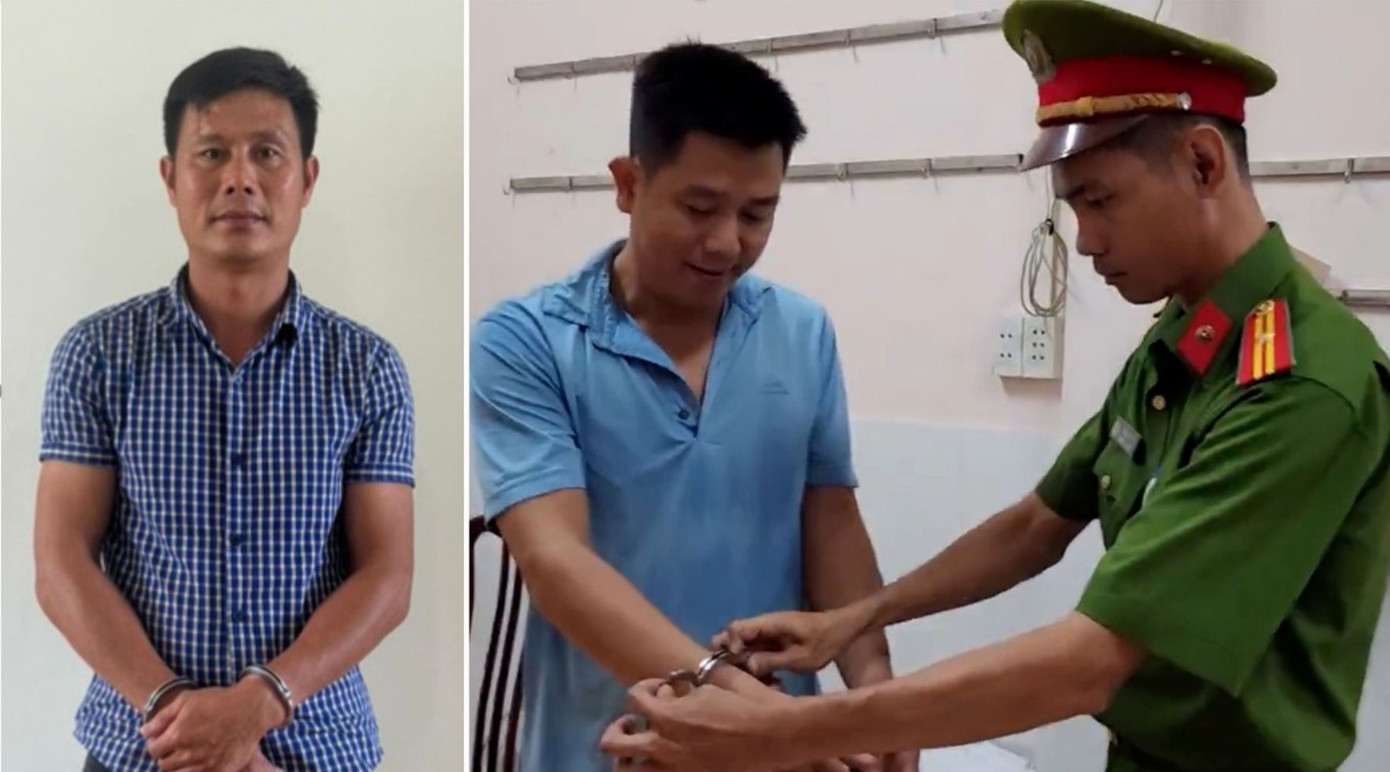 Hùng và Lĩnh (bên trái sang).