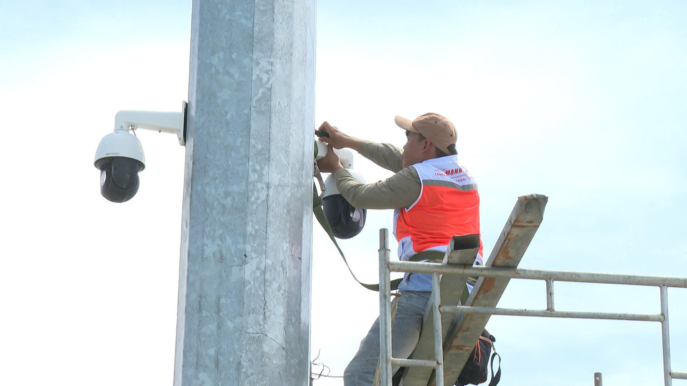 Camera an ninh được gắn tại nhiều vị trí trọng điểm ở Phú Quốc.