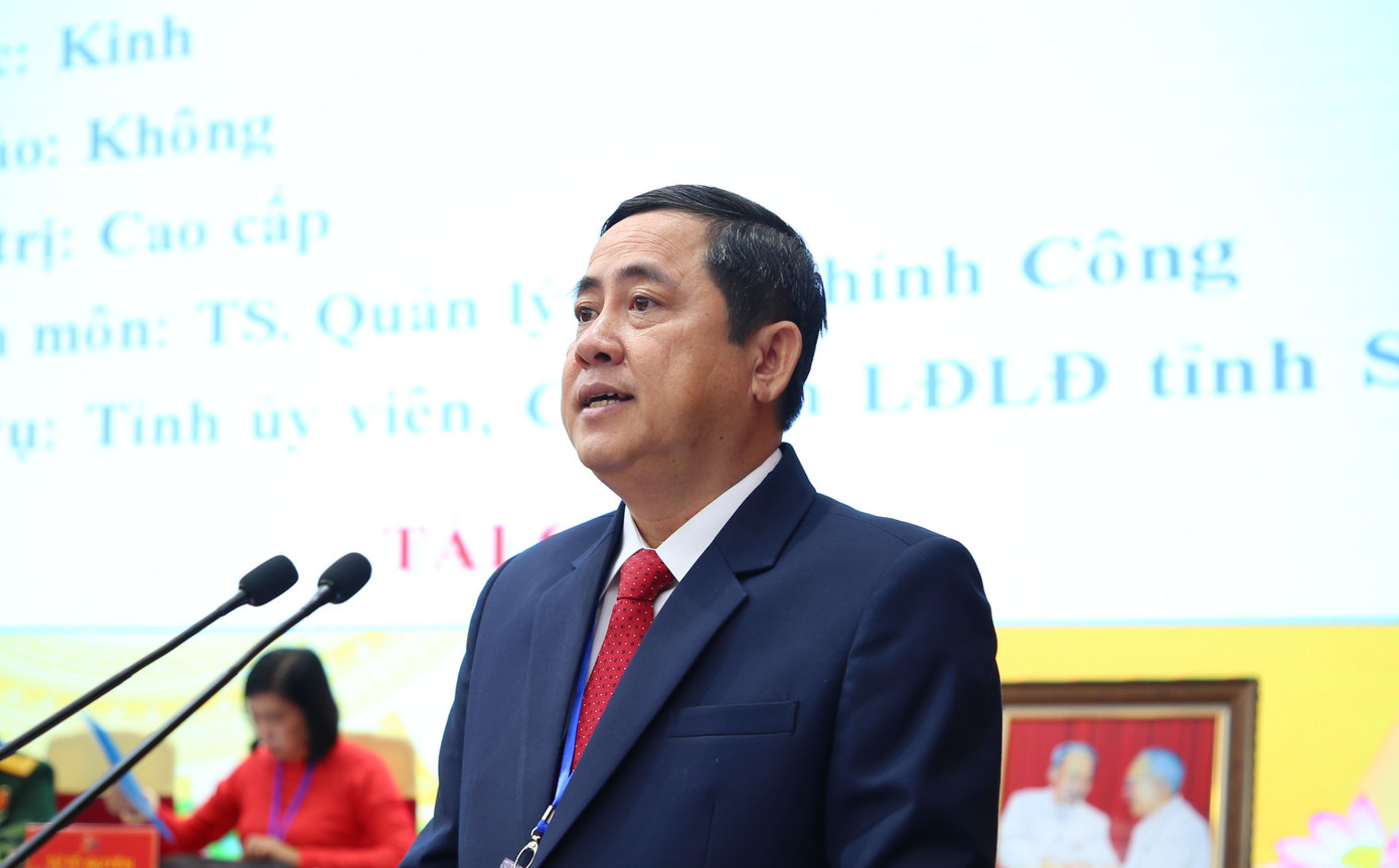 Ông Ngô Hùng giữ chức Chủ tịch Uỷ ban MTTQ Việt Nam tỉnh Sóc Trăng nhiệm kỳ mới. Ảnh: Nhật Huy