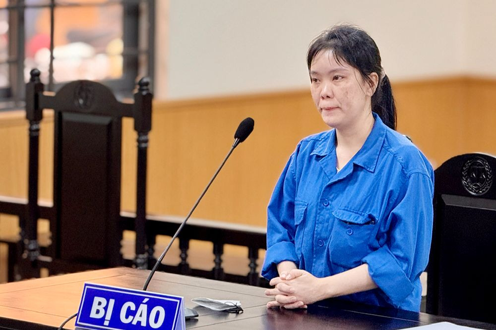 Bị cáo Nguyễn Thị Kim Phương. Ảnh: Tiến Tầm.