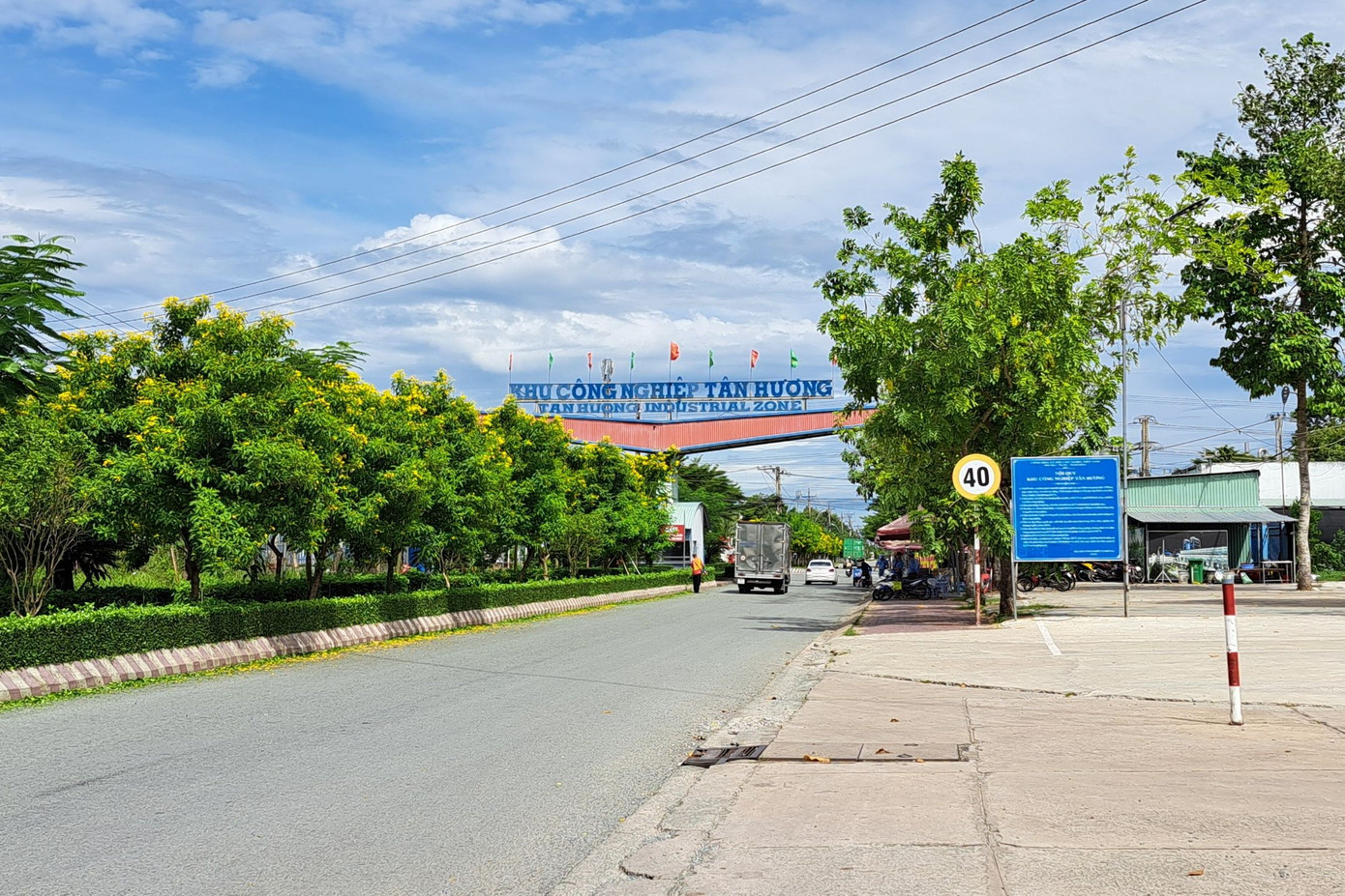 KCN Tân Hương (Tiền Giang). Ảnh: Thảo Vy.