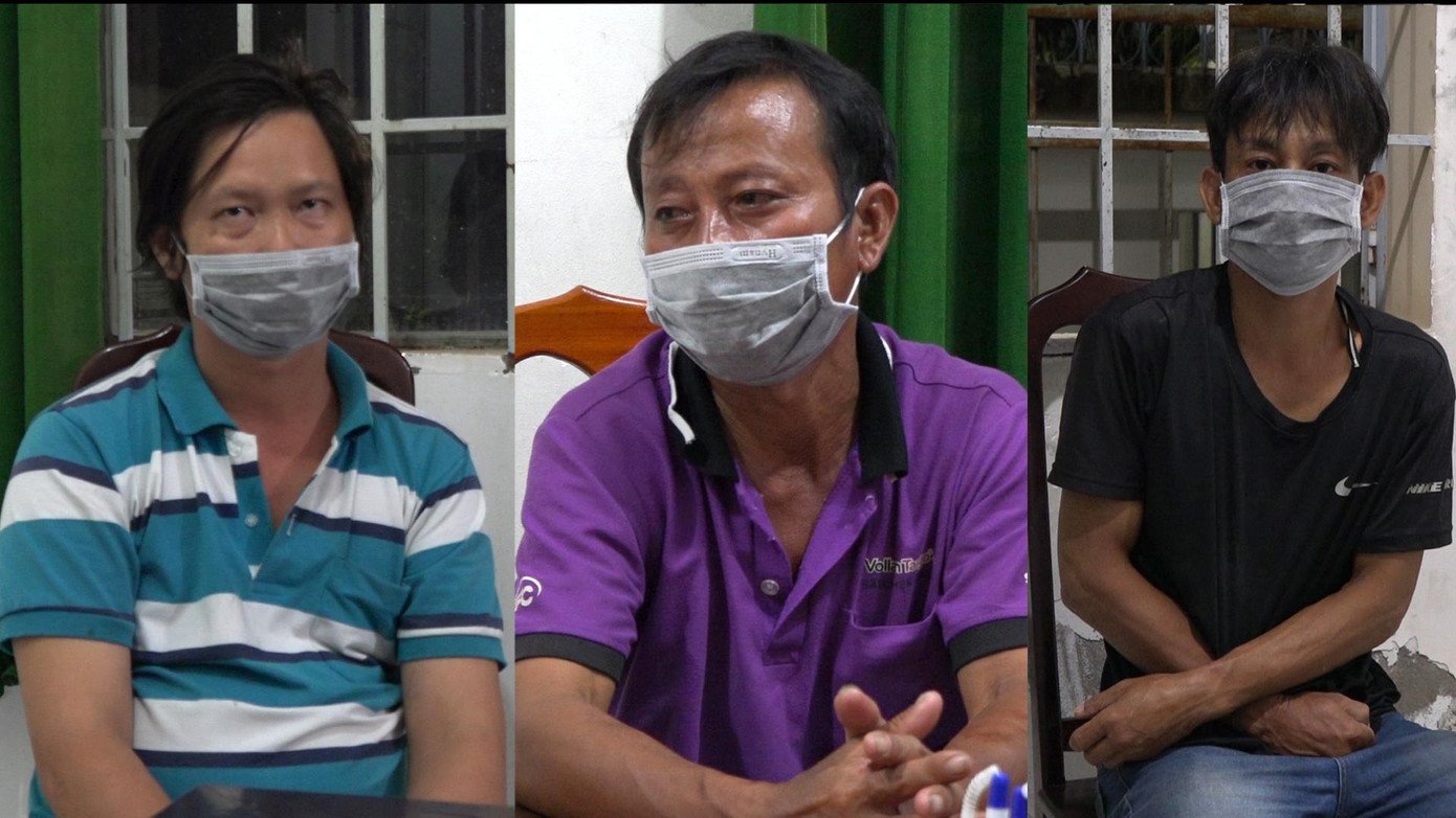 3 đối tượng bị tạm giữ hình sự.
