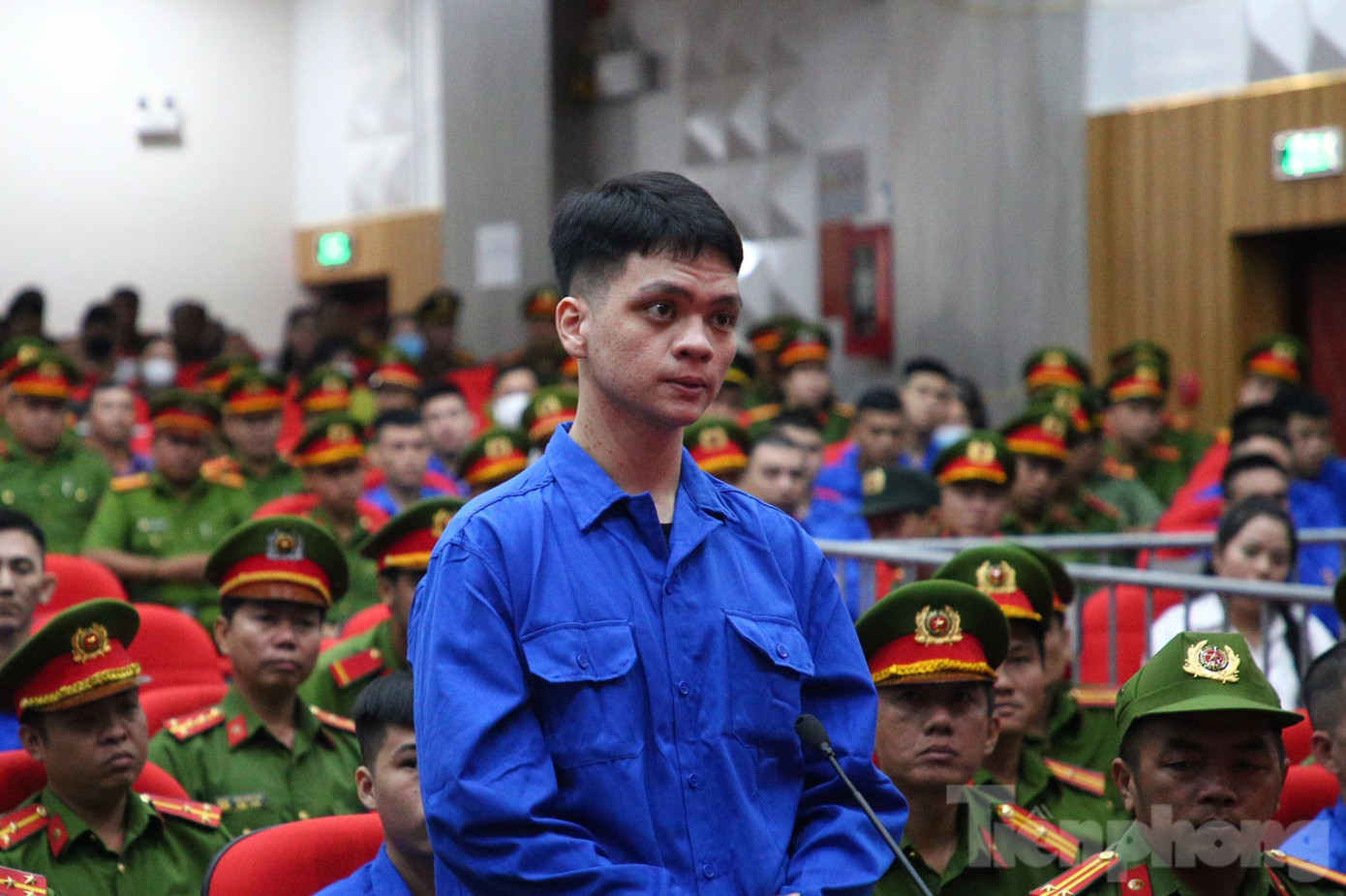 Bị cáo Đoàn Thiên Long bị đề nghị án tử hình. Ảnh: Nhật Huy.