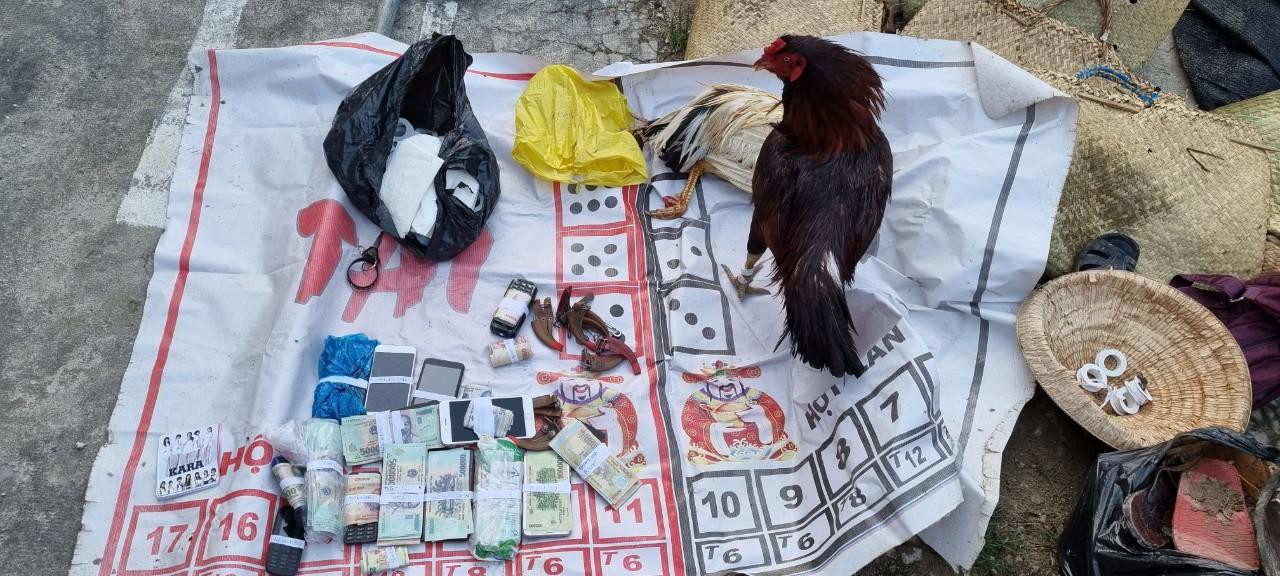 Tang vật cơ quan chức năng tạm giữ.-Ảnh: V. Vũ.