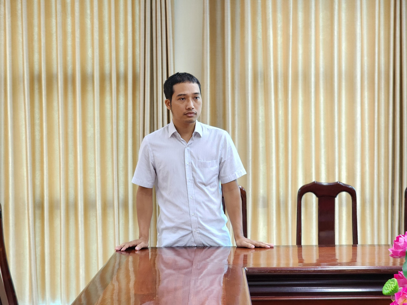 Bị can Mai Công Hưng. Ảnh: PV Bị can Mai Công Hưng. Ảnh: PV