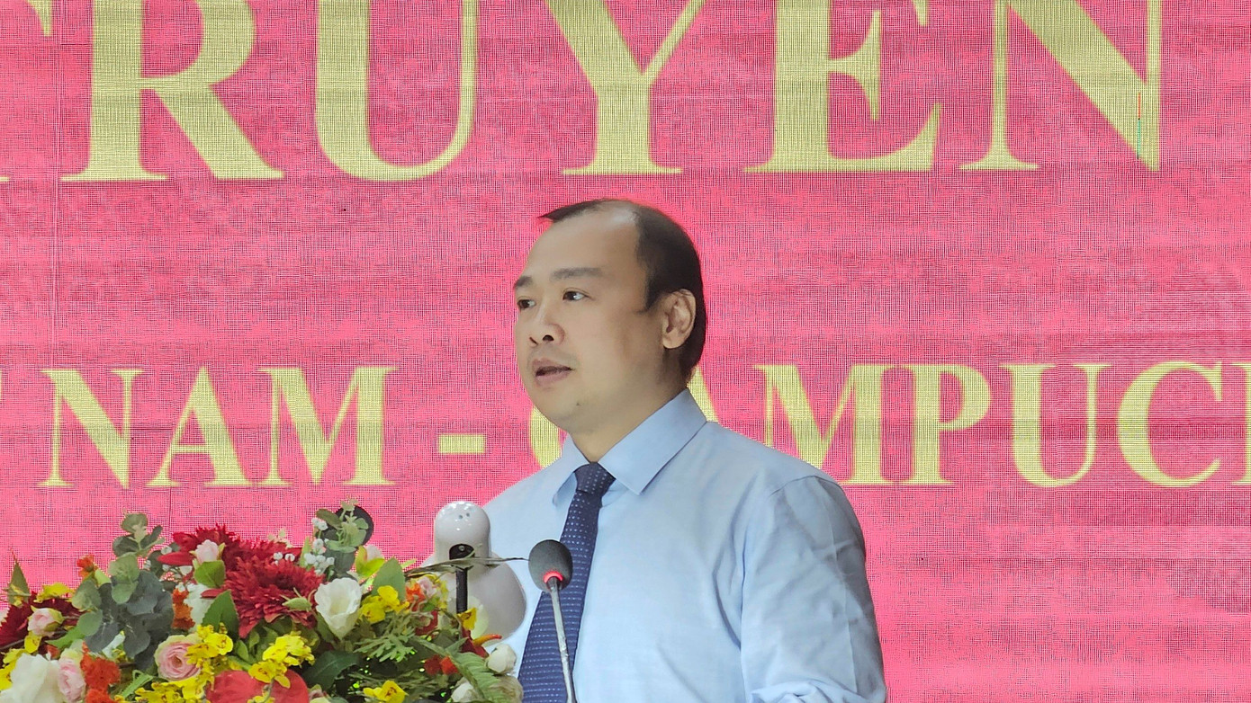 Ông Lê Hải Bình - Phó trưởng Ban Tuyên giáo T.Ư phát biểu tại hội nghị.