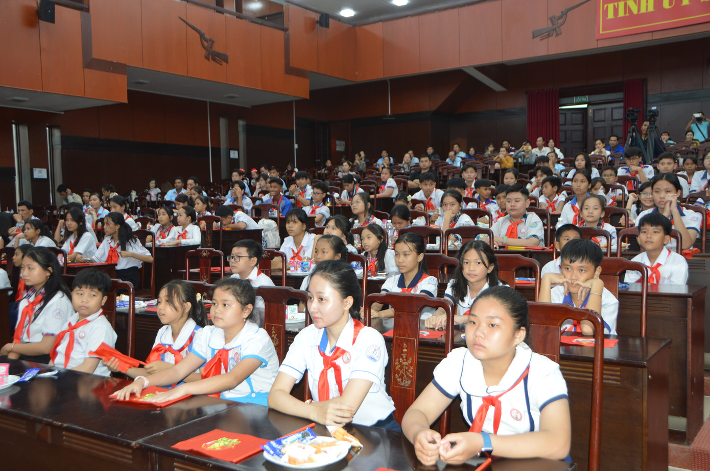 Quang cảnh Đại hội Cháu ngoan Bác Hồ tỉnh Sóc Trăng lần thứ VIII.