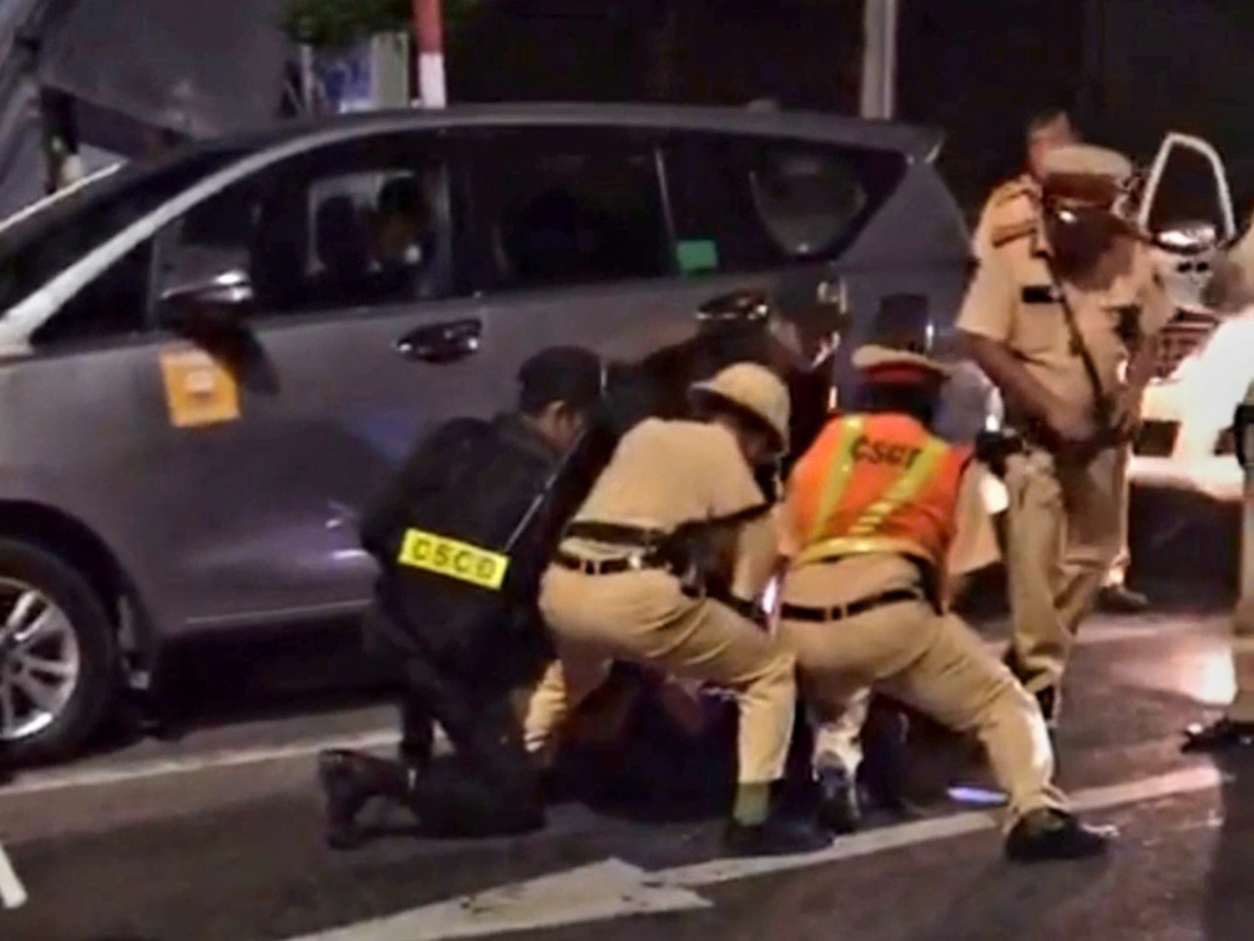 Công an tỉnh Tiền Giang khống chế đối tượng.