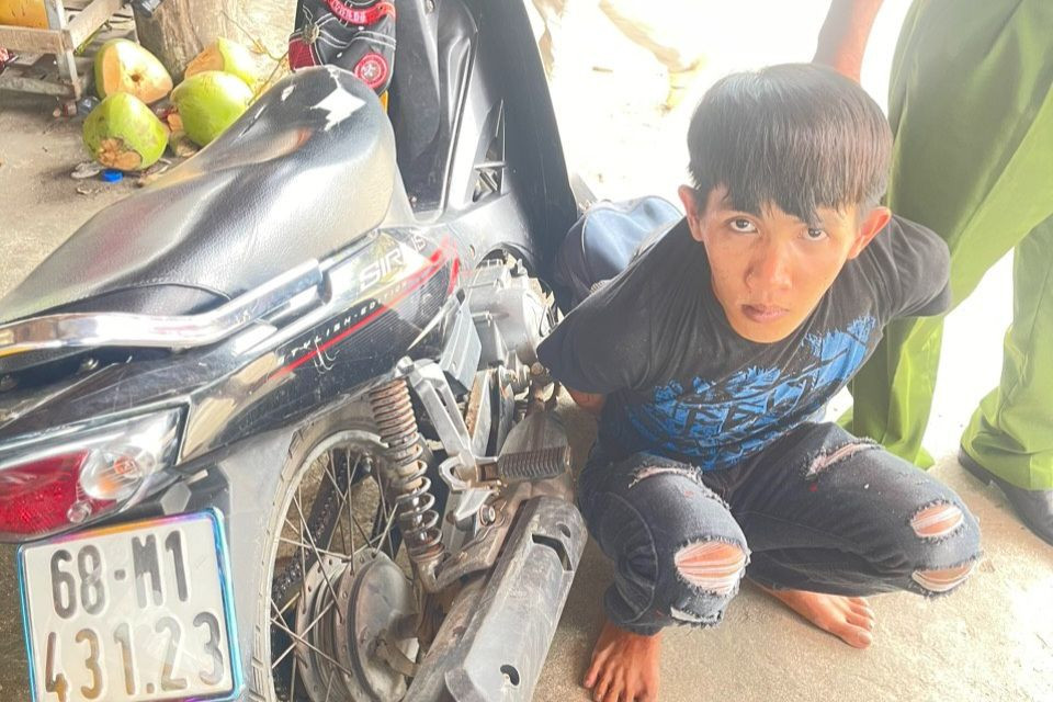 Nghi phạm Lâm Hoàng Thưởng bị bắt giữ.