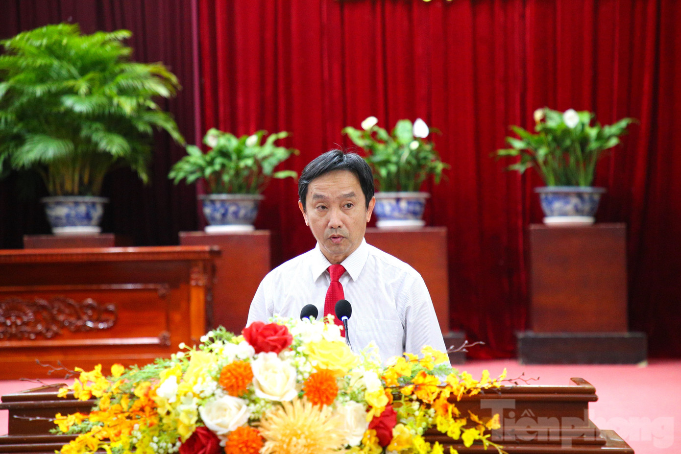 Ông Lê Tiến Dũng - Giám đốc Sở Xây dựng phát biểu. Ảnh: Nhật Huy. Ông Lê Tiến Dũng - Giám đốc Sở Xây dựng phát biểu. Ảnh: Nhật Huy.