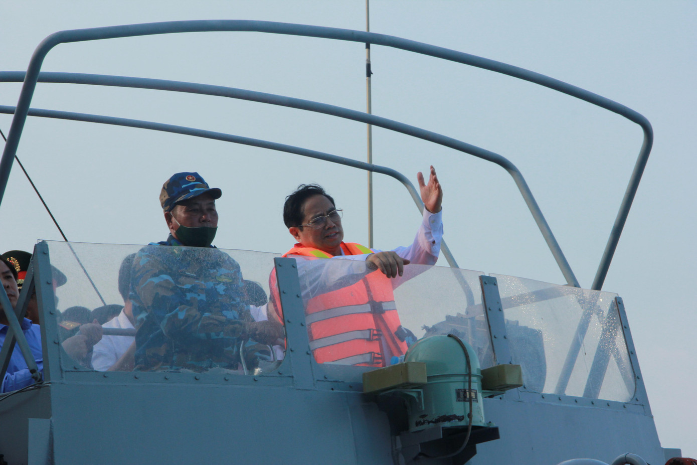 Thủ tướng Phạm Minh Chính khảo sát khu vực cảng Trần Đề.