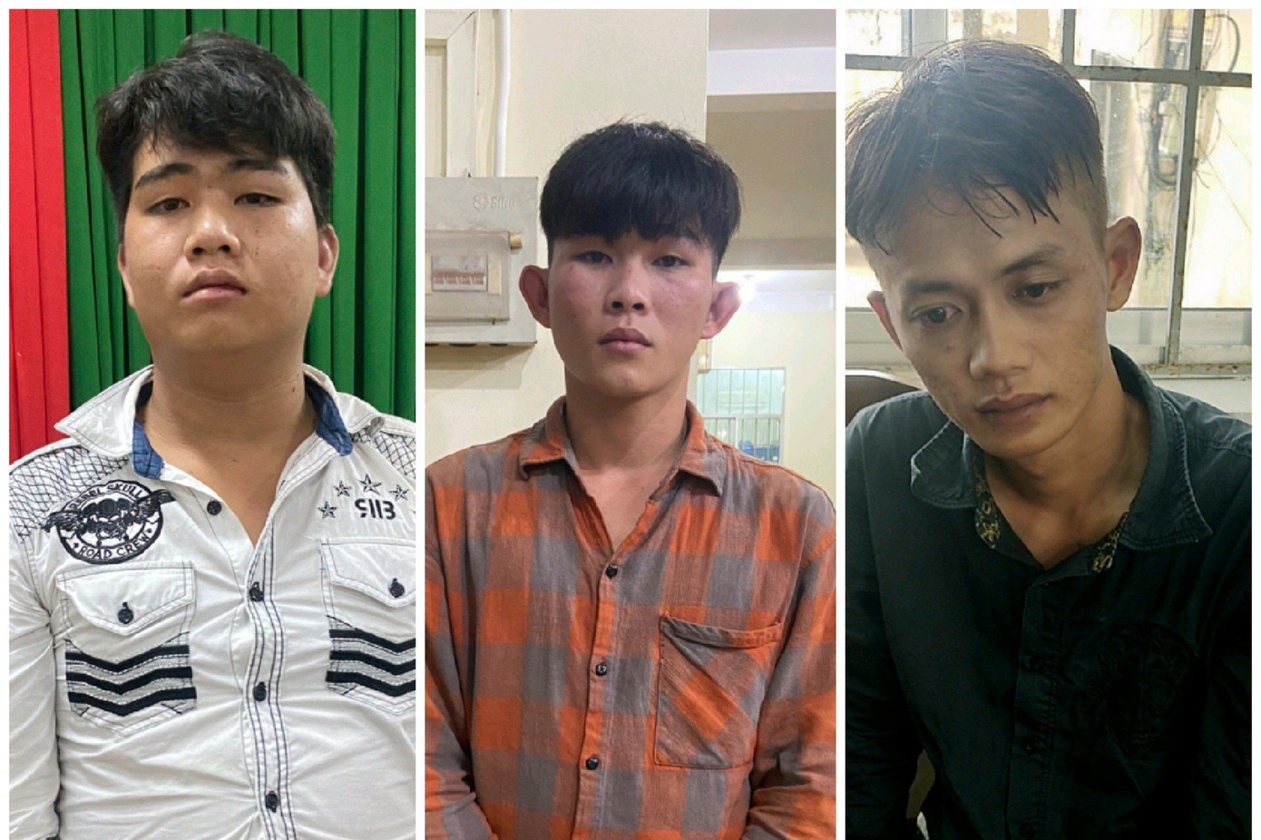 Nhóm đối tượng bị bắt giữ.