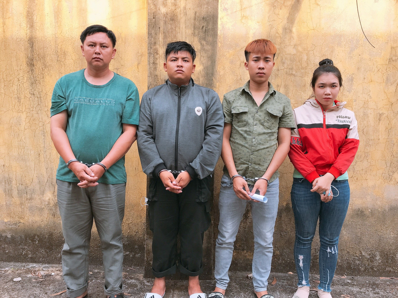 Các đối tượng bị bắt giữ.