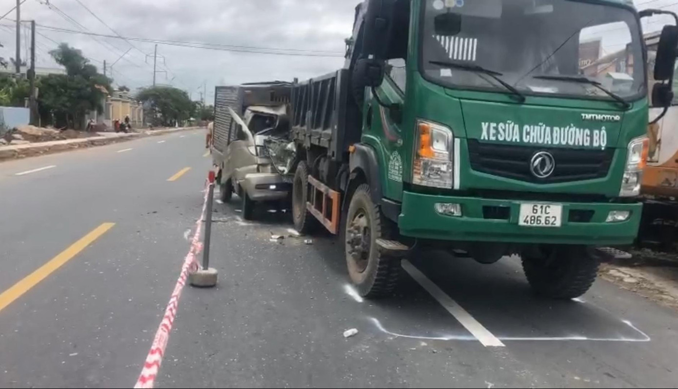 Hiện trường vụ tai nạn. Ảnh: Châu Thành.