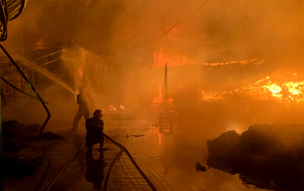 Hiện trường vụ cháy.