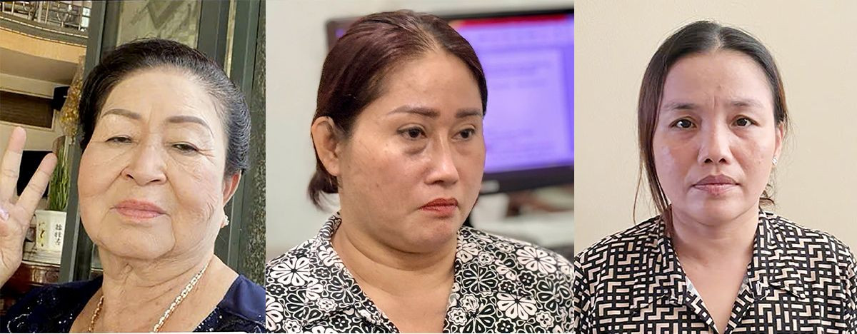 Từ trái qua phải: Nguyễn Thị Xuyên, Phan Thị Cẩm Hừng, Ngô Thị Mỹ Hạnh. Ảnh: Tiến Tầm. Từ trái qua phải: Nguyễn Thị Xuyên, Phan Thị Cẩm Hừng, Ngô Thị Mỹ Hạnh. Ảnh: Tiến Tầm.