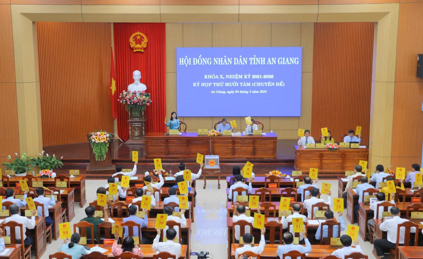 Quang cảnh kỳ họp HĐND tỉnh An Giang. Ảnh: C.M Quang cảnh kỳ họp HĐND tỉnh An Giang. Ảnh: C.M
