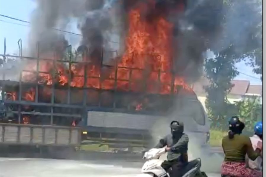 Hiện trường vụ cháy.