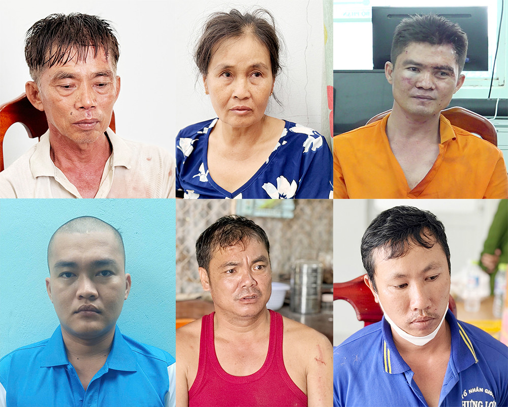 Các đối tượng bị khởi tố, tạm giam. Các đối tượng bị khởi tố, tạm giam.