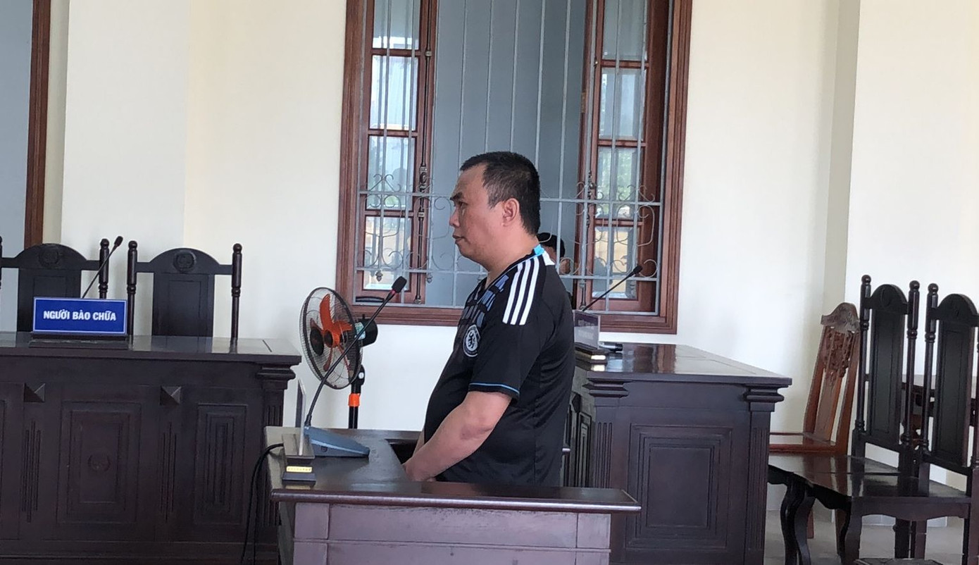 Bị cáo Lâm Hoàng Nhu tại phiên toà phúc thẩm. Ảnh: NN. Bị cáo Lâm Hoàng Nhu tại phiên toà phúc thẩm. Ảnh: NN.