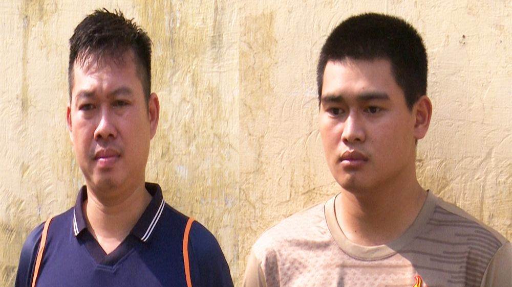 Mai Thanh Tèo ( bên trái ) và Lâm Thanh Phúc. Mai Thanh Tèo ( bên trái ) và Lâm Thanh Phúc.