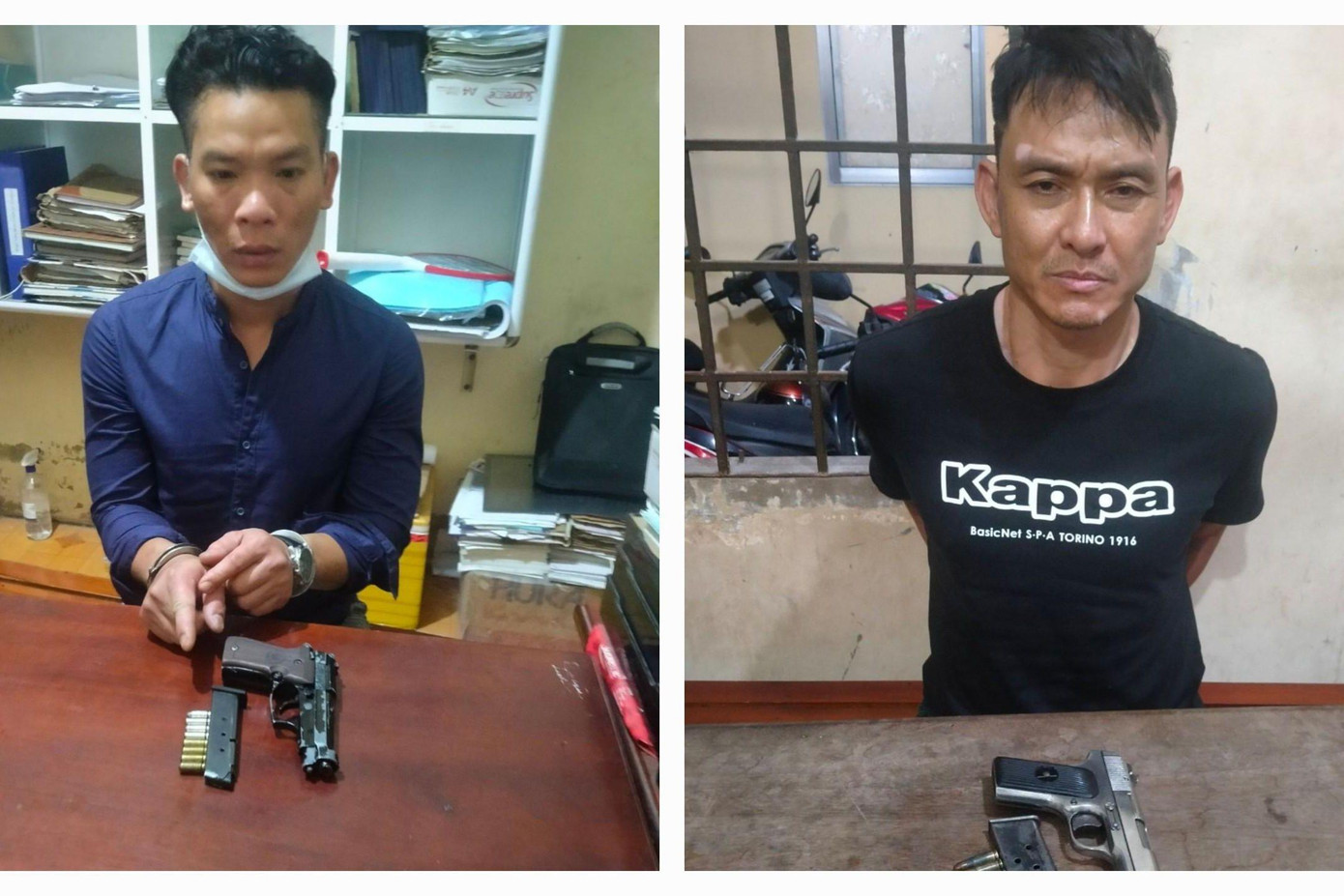 Hai đối tượng bắt giữ cùng tang vật. Hai đối tượng bắt giữ cùng tang vật.