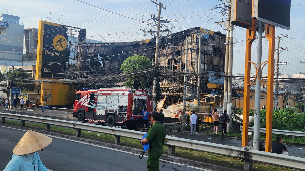 Hiện trường vụ cháy.