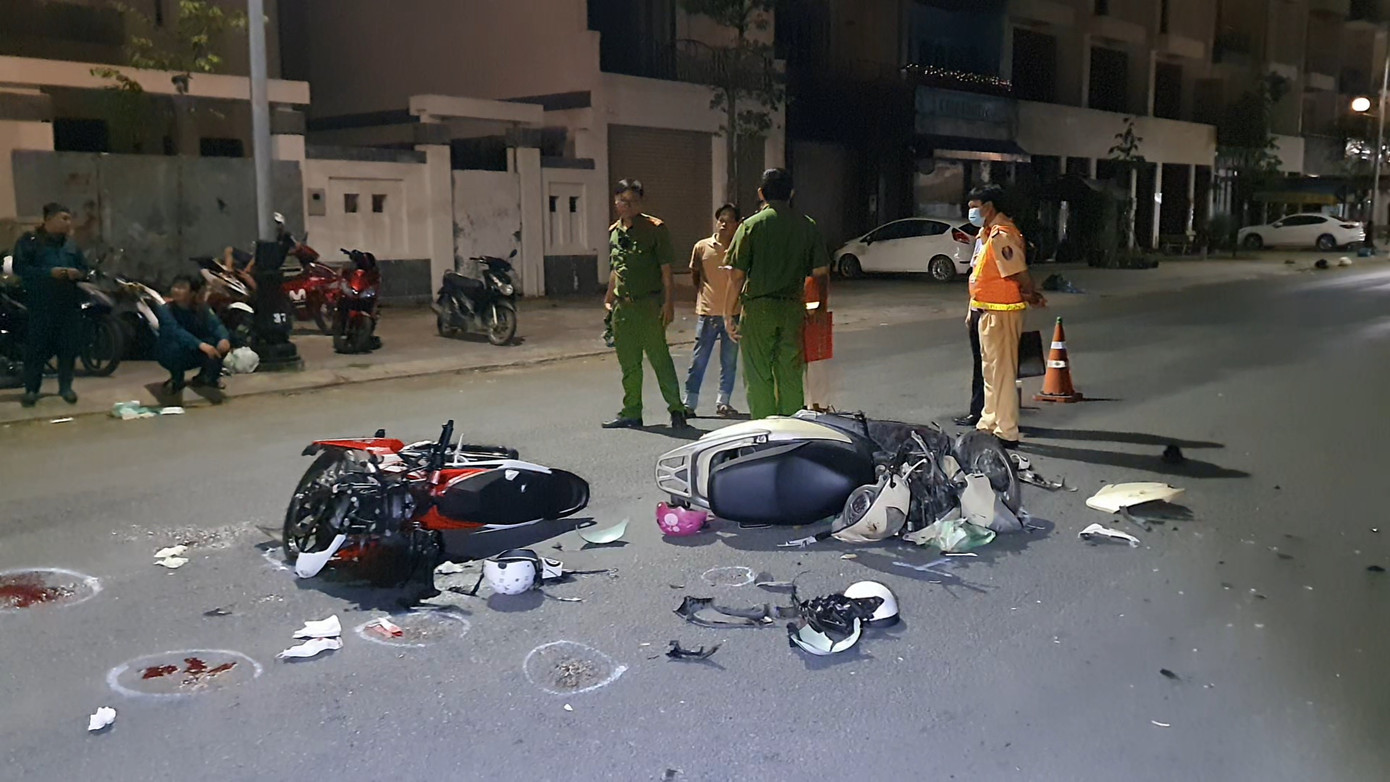 Hiện trường vụ tai nạn. Ảnh: Thảo Vy. Hiện trường vụ tai nạn. Ảnh: Thảo Vy.