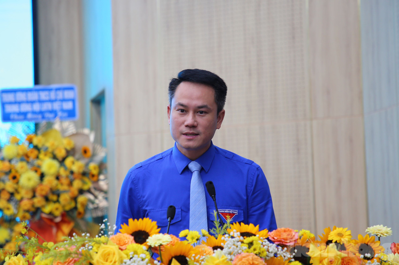 Anh Nguyễn Kim Quy - Phó Chủ tịch thường trực T.Ư Hội LHTN Việt Nam phát biểu tại đại hội. Anh Nguyễn Kim Quy - Phó Chủ tịch thường trực T.Ư Hội LHTN Việt Nam phát biểu tại đại hội.