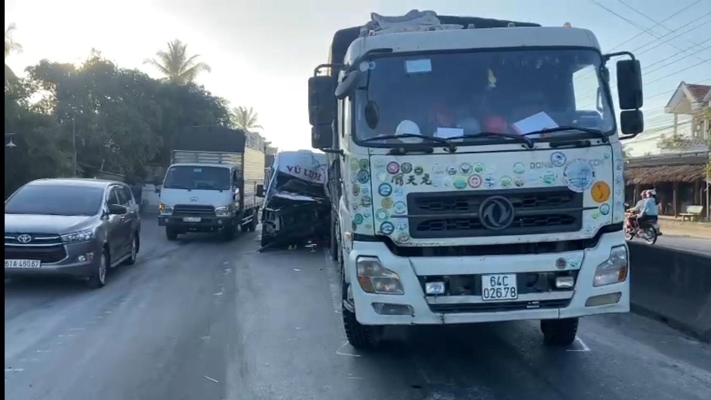 Hiện trường vụ tai nạn.- Ảnh: Châu Thành.