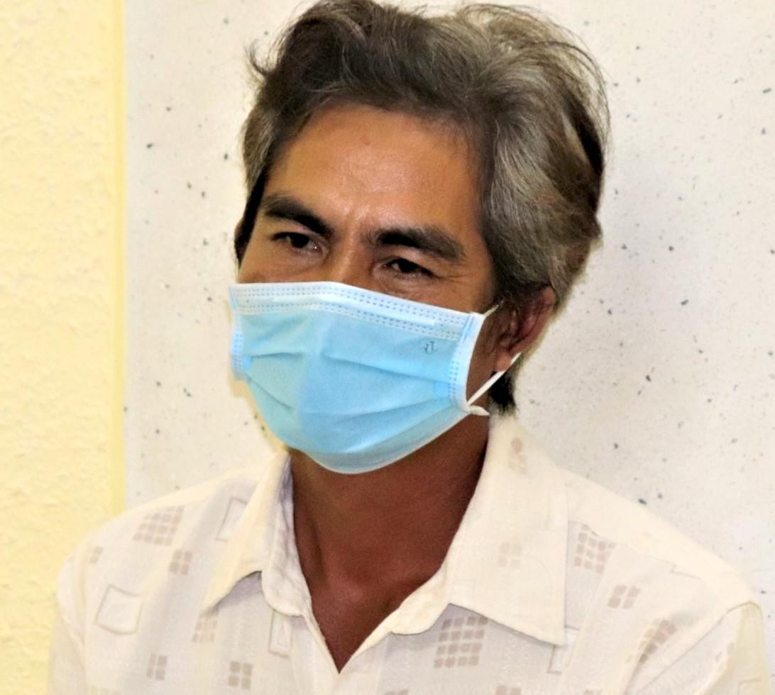 Nguyễn Văn Công tại cơ quan công an. Ảnh: CA cung cấp.