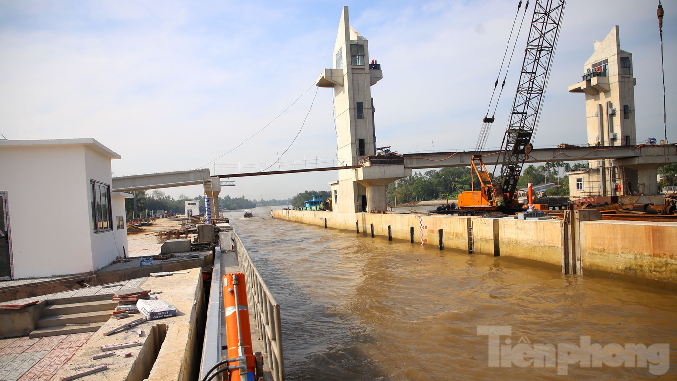 Cống có chiều rộng thông nước 85m, gồm 2 khoang cống. Mỗi khoang rộng 35m và 1 khoang âu thuyền rộng 15m. Ngoài ra, còn có các công trình phụ trợ như nhà quản lý, hệ thống quan trắc giám sát tự động, bờ kè. Kinh phí đầu tư trên 500 tỷ đồng.