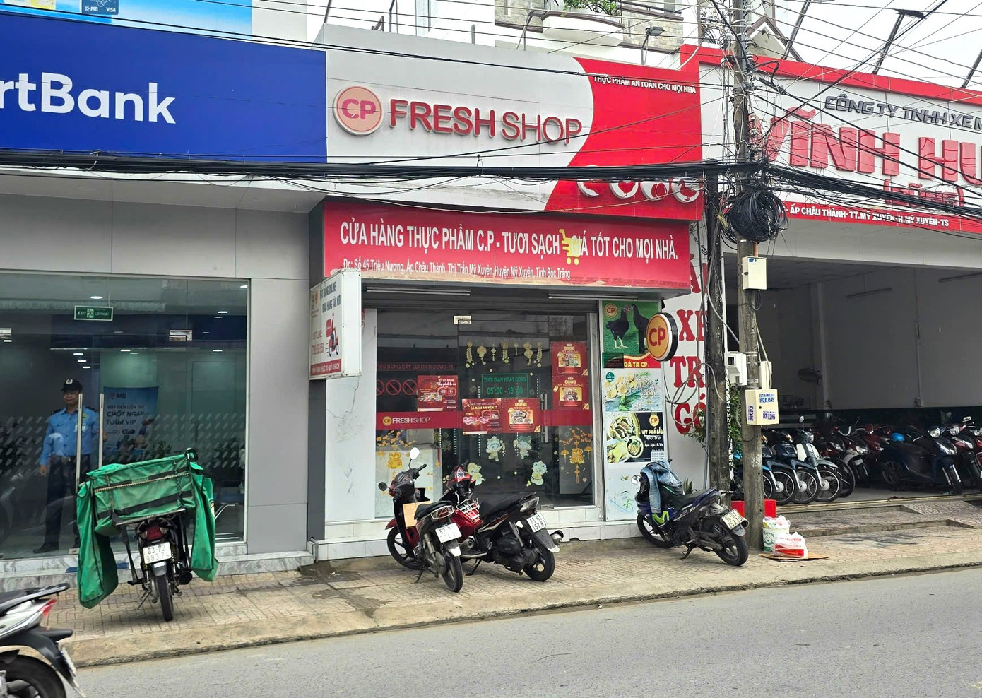 Cửa hàng CP Fresh Shop Mỹ Xuyên, tỉnh Sóc Trăng.