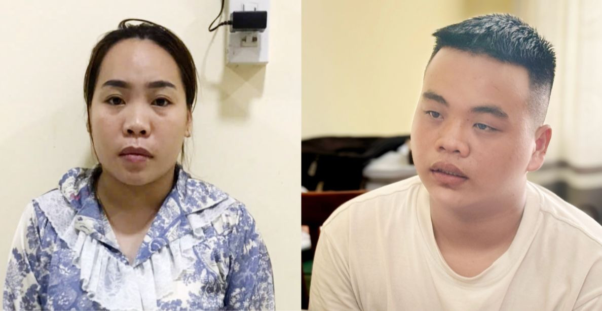 Hồ Thị Kim Thi và Phạm Quốc Khánh.