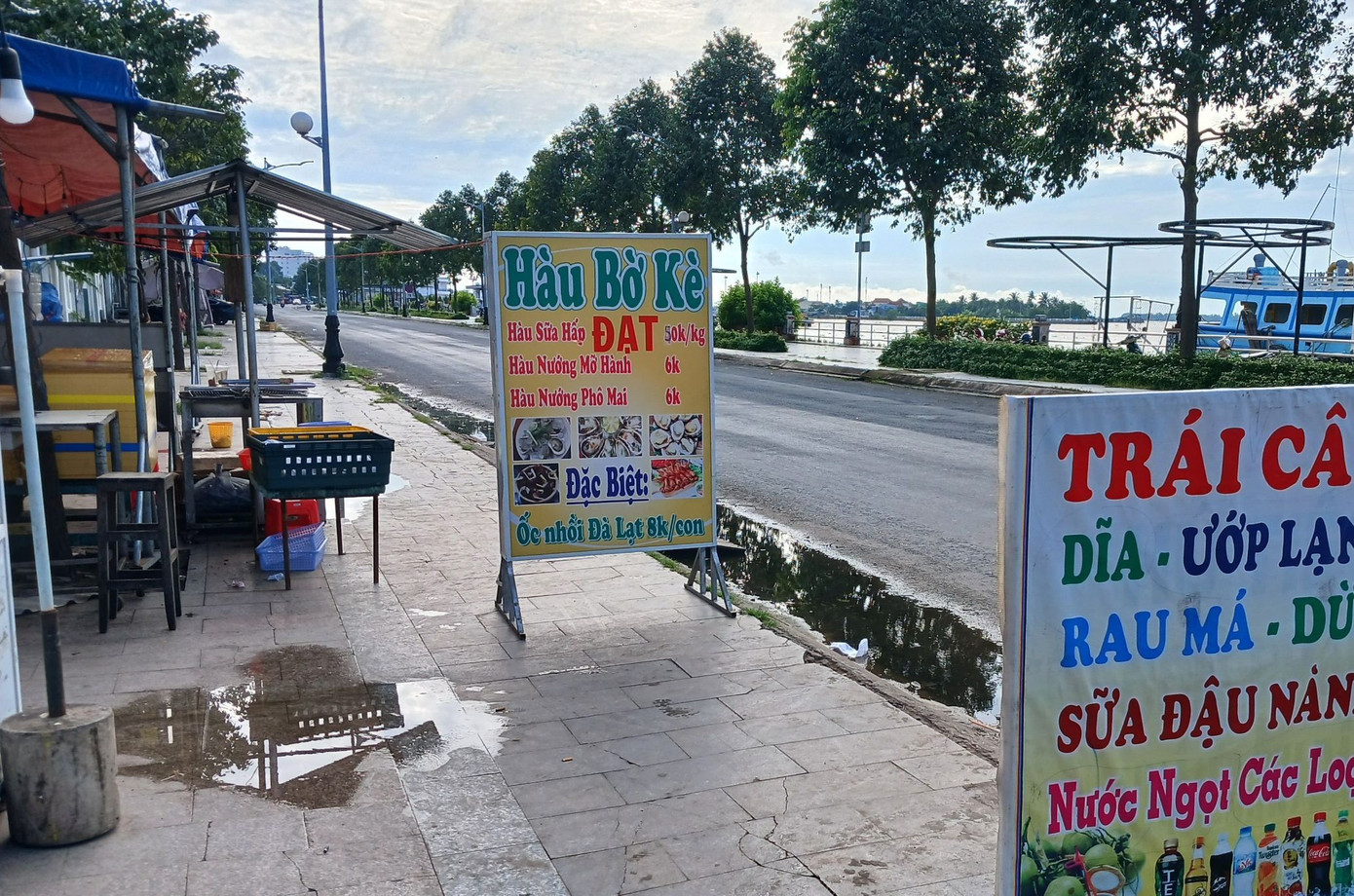 Khu vực xảy ra vụ việc. Ảnh Thảo Vy. Khu vực xảy ra vụ việc. Ảnh Thảo Vy.