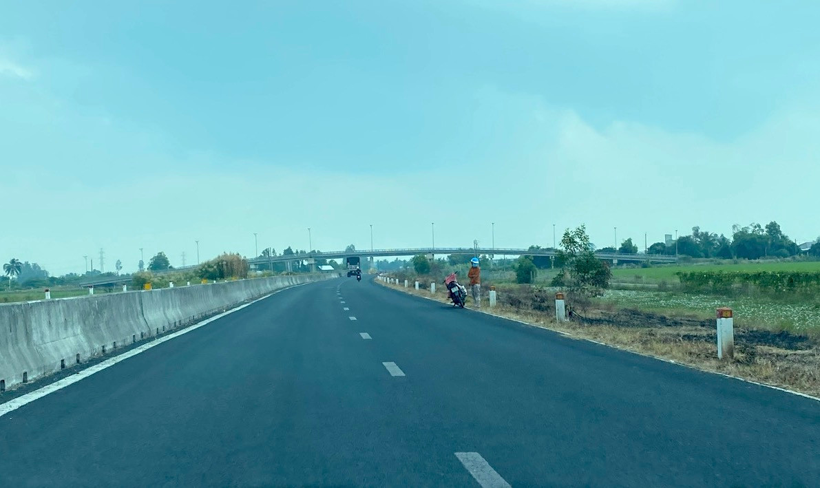 Một đoạn cao tốc Lộ Tẻ - Rạch Sỏi.