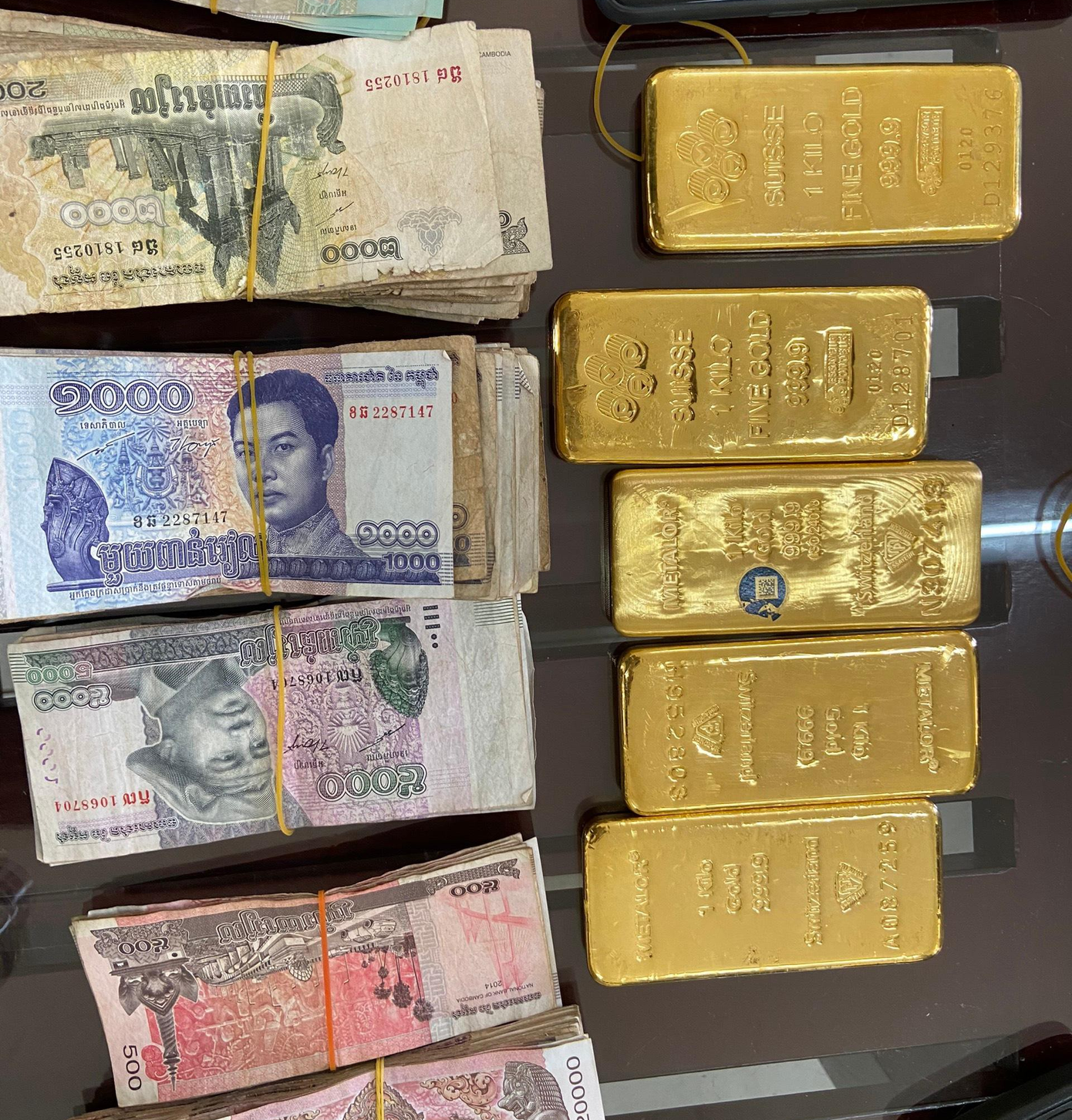 Tang vật được cơ quan chức năng tạm giữ.- Ảnh: Thái Bình.