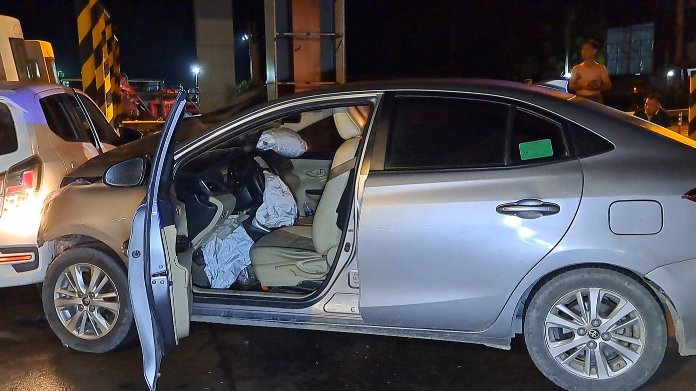 Hiện trường vụ tai nạn.