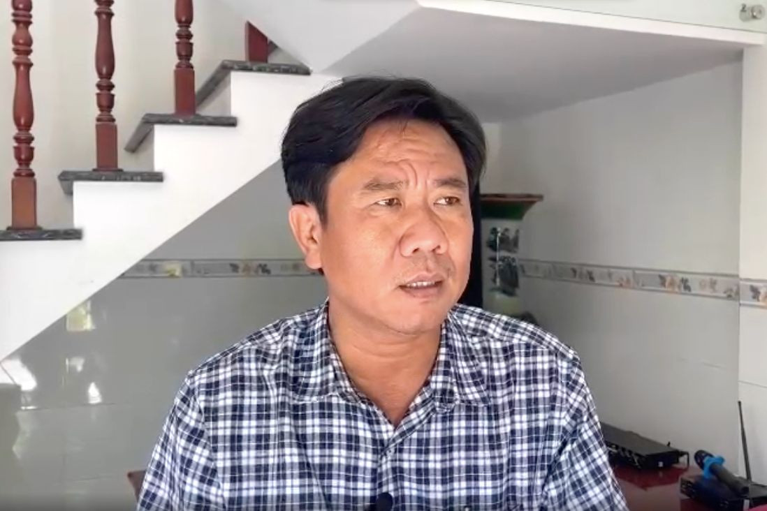 Anh Nguyễn Thành Thọ bức xúc vì điểm tập kết rác gây ô nhiễm.