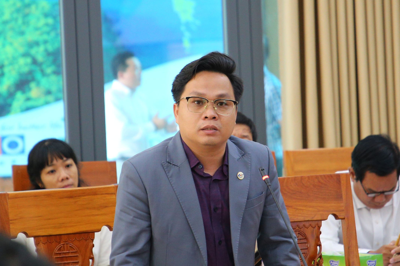 Ông Nguyễn Vũ Khắc Huy - Phó Chủ tịch Hiệp hội du lịch Kiên Giang - lưu ý đào tạo nguồn nhân lực phục vụ APEC. Ông Nguyễn Vũ Khắc Huy - Phó Chủ tịch Hiệp hội du lịch Kiên Giang - lưu ý đào tạo nguồn nhân lực phục vụ APEC.