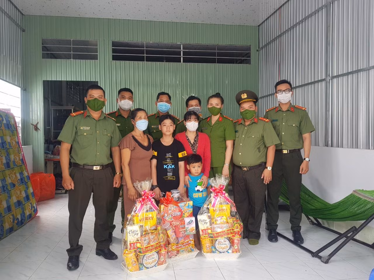 Căn nhà của bà Huỳnh Thị Kim Vui giờ đây khang trang hơn.