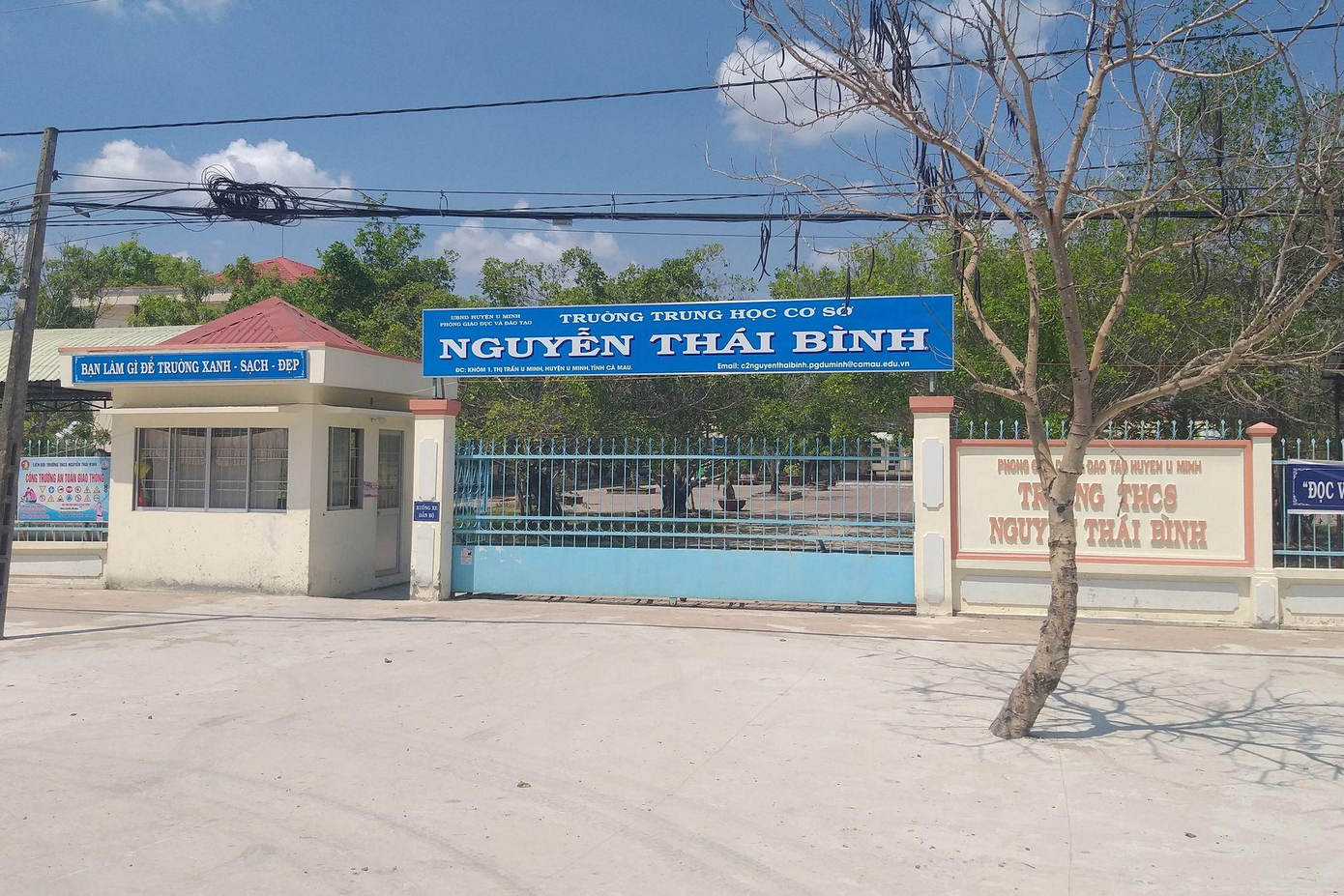 Trường THCS Nguyễn Thái Bình – nơi nam sinh lớp 6 nhảy lầu.