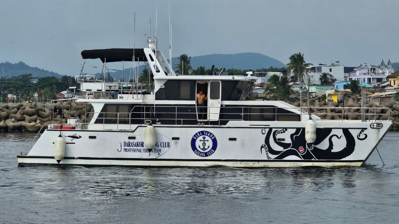 Du thuyền chở 8 người quốc tịch nước ngoài neo đậu ở Phú Quốc. Du thuyền chở 8 người quốc tịch nước ngoài neo đậu ở Phú Quốc.