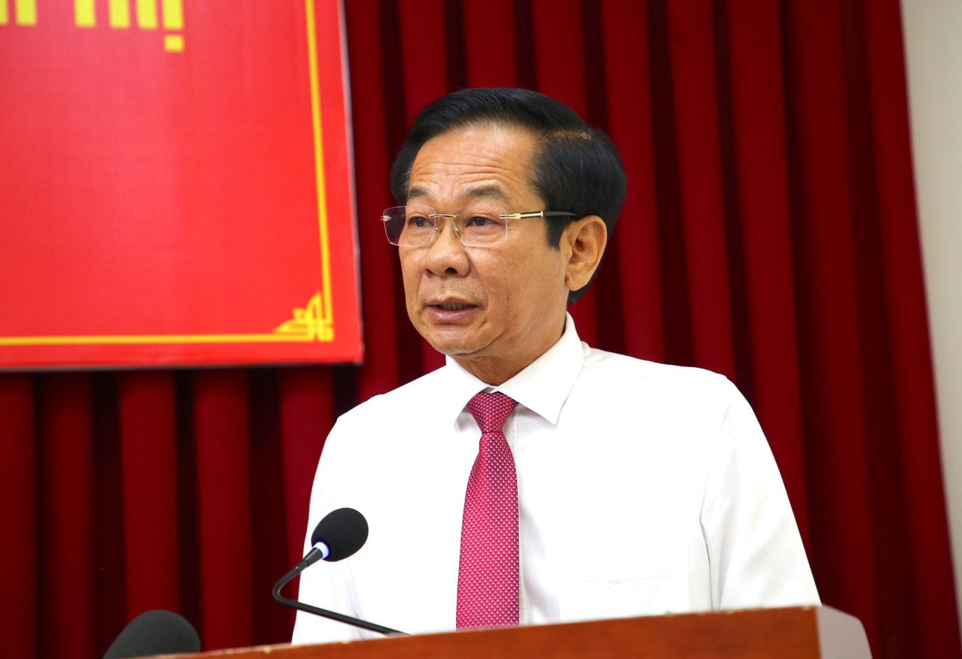 Tân Bí thư Thành uỷ Cần Thơ Đỗ Thanh Bình. Ảnh: Nhật Huy. Tân Bí thư Thành uỷ Cần Thơ Đỗ Thanh Bình. Ảnh: Nhật Huy.