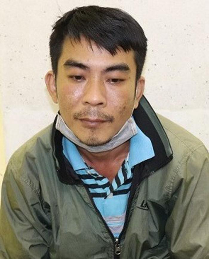 Lưu Nhật Chiến tại cơ quan công an: Ảnh: CACC.