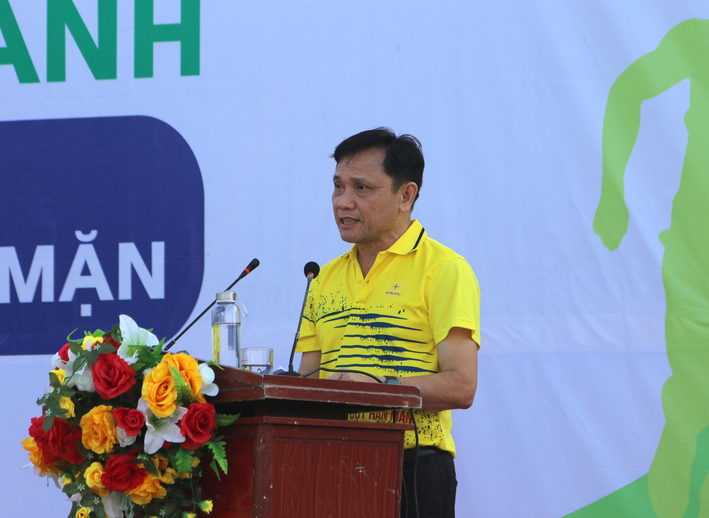 Ông Nguyễn Phước Đức, Tổng Giám đốc Tổng Công ty Điện lực miền Nam phát biểu.