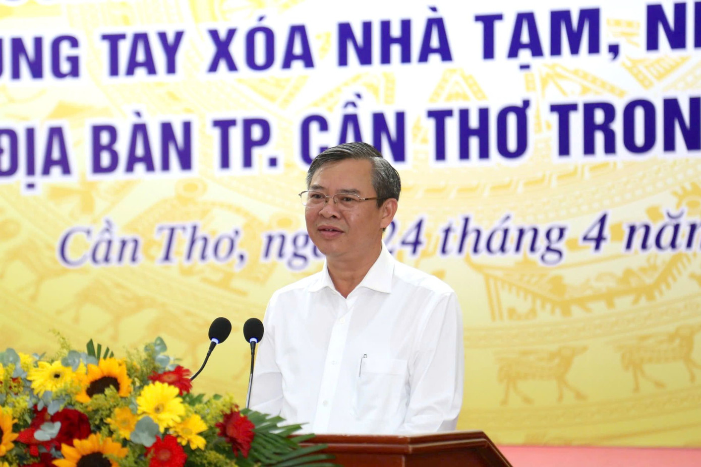 Ông Trương Cảnh Tuyên - Chủ tịch UBND TP. Cần Thơ phát biểu tại lễ công bố.