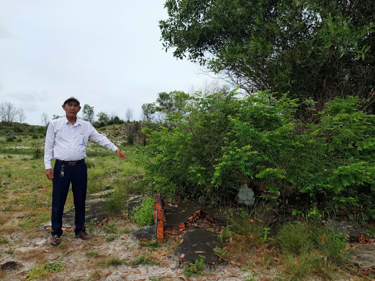 Thửa đất của ông Từ Văn Lực sau khi bị cưỡng chế. Thửa đất của ông Từ Văn Lực sau khi bị cưỡng chế.