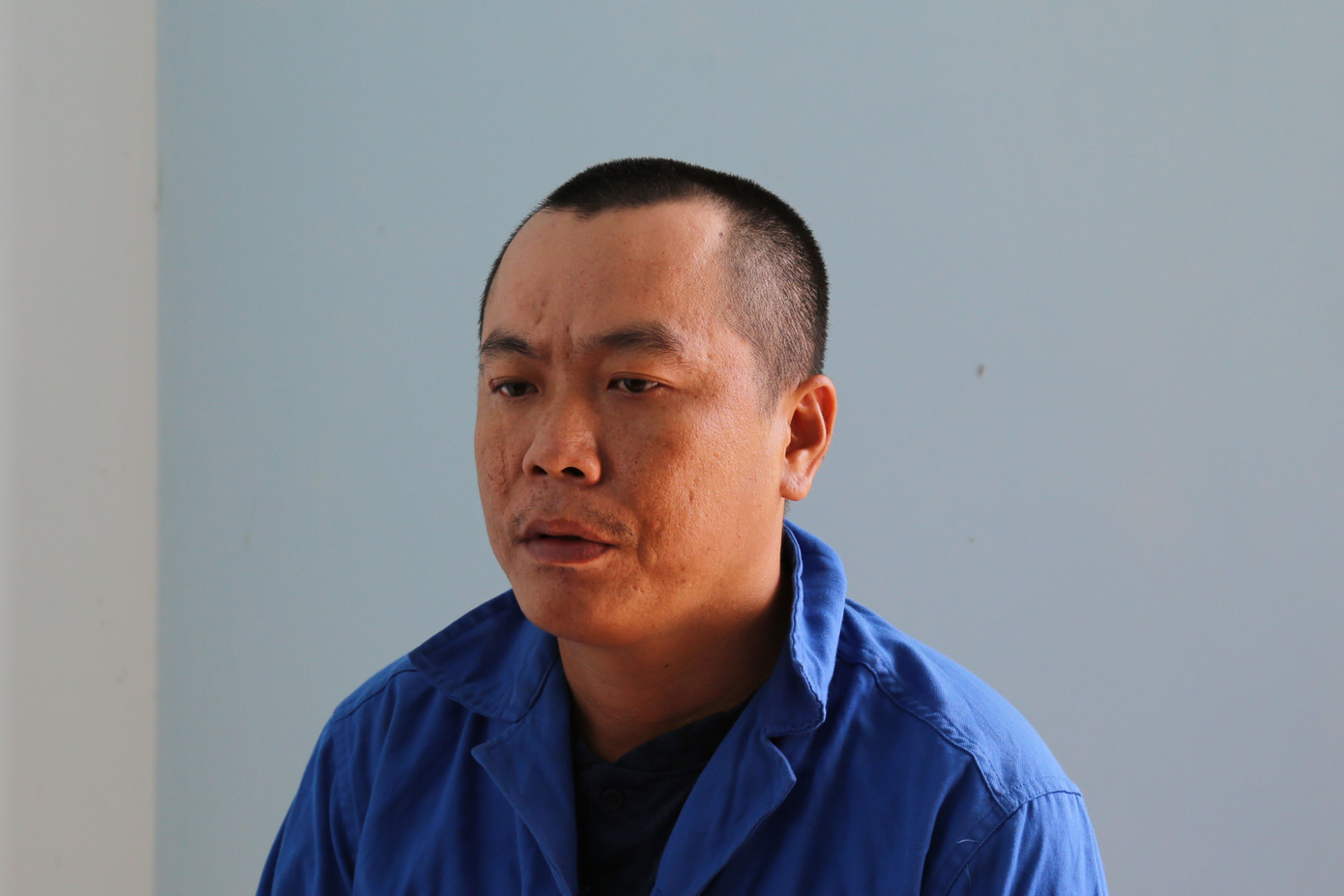 Nguyễn Phước Trường tại cơ quan công an. Nguyễn Phước Trường tại cơ quan công an.